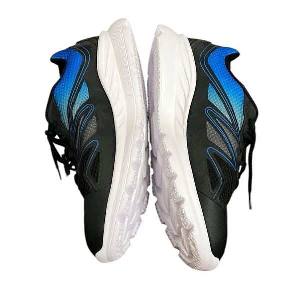 FILA Men's Running Shoe Size 9 Wide 4E Memory Panorama Black Blue Sneaker Laces - Picture 8 of 13